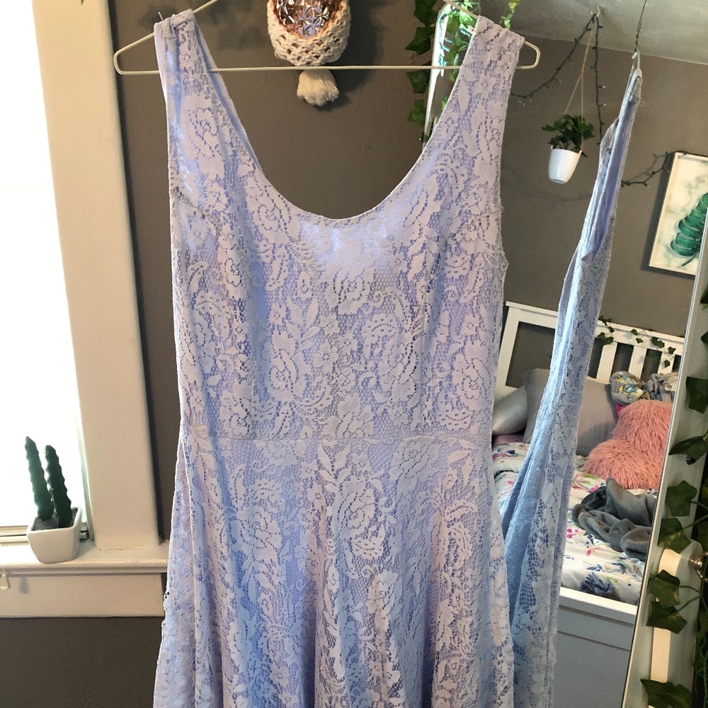 Lilac lace dress